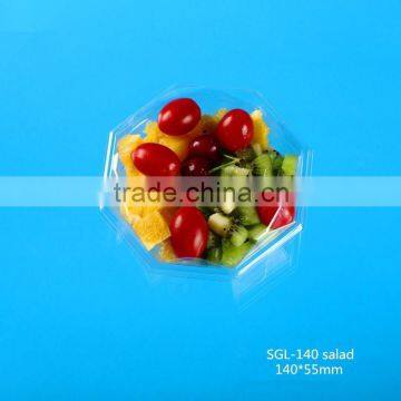 clear plastic fresh cut fruit packing bowl