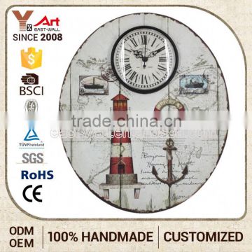 Quick Lead Latest Design Customized Logo Decorative 7 Inch Wall Clock