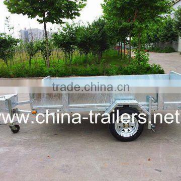 Small Folding Cargo Box Trailer With Tool Box