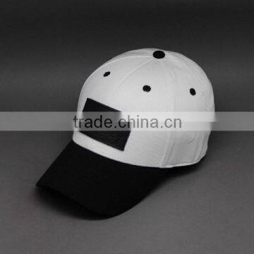 2015 CUSTOM BLACK LEATHER PATCH COTTON SPORTS CAP