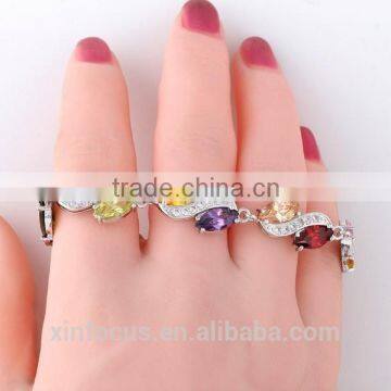 Wholesale Multicolor Cubic Zircon Bracelet and Bangle Charm Bracelet Magnetic Bracelet Fashion Jewelry photo-2