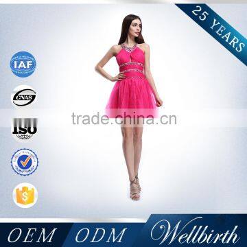 Gorgeous Sheath High Neck Petite Formal Evening Gowns With Beading photo-5