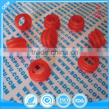 Custom made red small plastic bushing