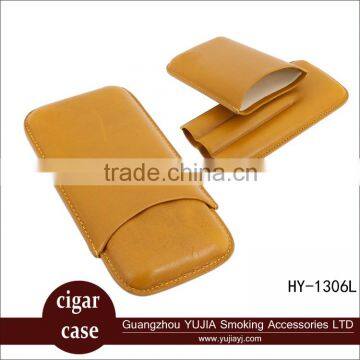 Classics 3 Tubes portable leather cigar case cigar tube have good packing