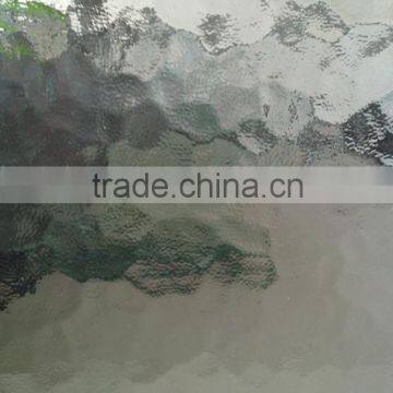 3mm clear Aqualite patterned glass for internal decoration