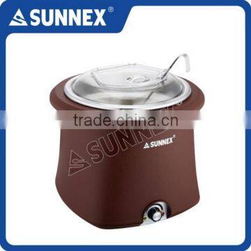 SUNNEX Hot Sale Stylish Brown PC Cover 10 Litre Buffet Soup Warmer