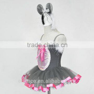 Mice Princess Leotard With Skirt for Stage,Childrens' Ballet Leotard With Tutu for Performance photo-2