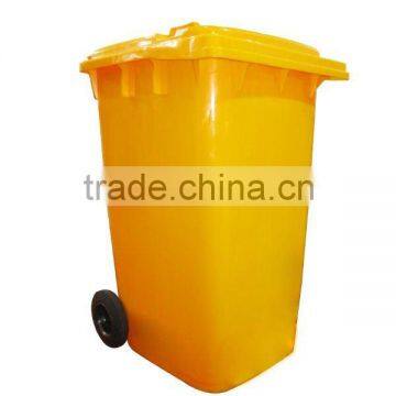 outdoor 240ltr garbage bin with wheels.