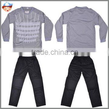 Gray Color Football Uniform Cheap Kids Goalkeeper Shirt