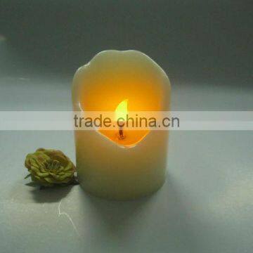 NEW SALE White Irregular Crater Shaped Wax LED Candles