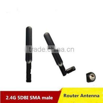 Factory Price High Quality Through Wall Router wifi 5dbi Rubber Duck Antenna