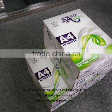 A4 size copy paper 100% Wooden Pulp Copy Paper