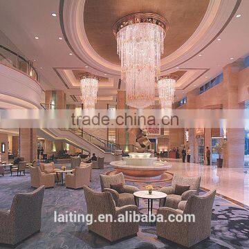 Luxury hotel customized chandelier crystals