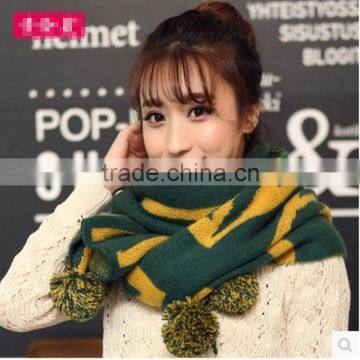 100% Acrylic Chunky Women Scarf Double Knitted Scarf photo-2