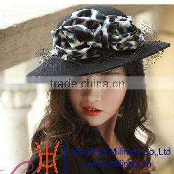 High quality factory women church cap hat,girls' winter cap,fashion wool hat