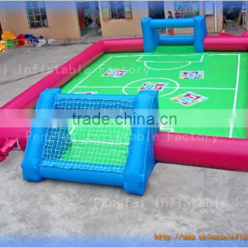 Durable 0.55mm plato pvc inflatable sports games football inflatable football field