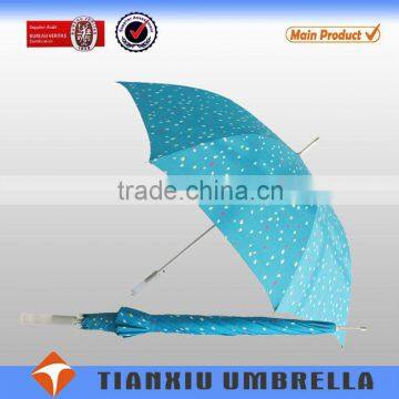 29 inch PMMA transparent handle straight figured golf umbrella