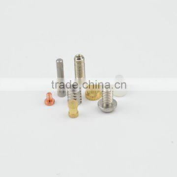 lathe turned high quality and competitive brass threaded insert nut