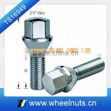 high strength overall 51mm shank 22mm wheel hub /wheel nut