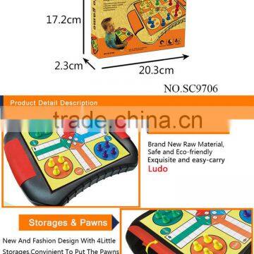 Latest Product Novel Design Ludo Game With Ludo Pieces for 2016