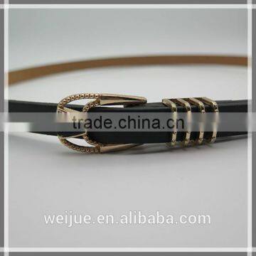 Simple Fashion Style Black Women Skinny Wholesale Fashion Belt