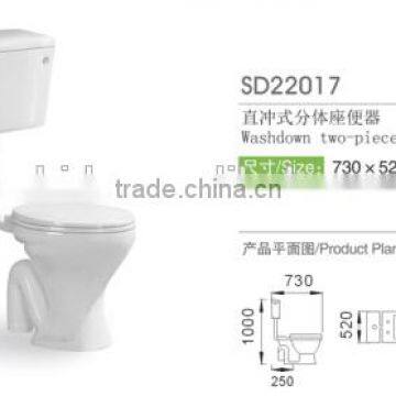 In Stock Made in China Cheap Prices Toilet Item Washdown wc Toilets for Sale photo-2