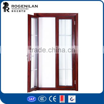 ROGENILAN 75 series aluminum alloy double leaf door design