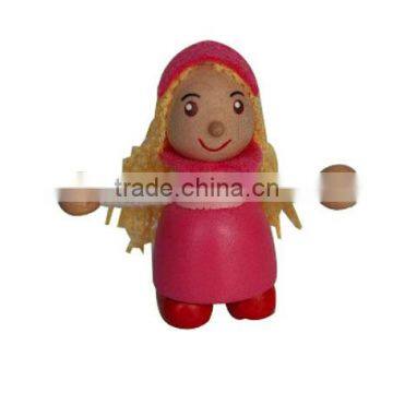 New Wooden Toy Wood Puppet Handwork Doll photo-3