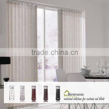 Bintronic Taiwan Electric Sun Shade Curtain Motorized Vertical Blinds Motorized Curtain Motor Shade