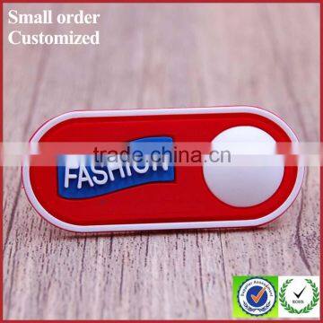 Custom private red silicone labels for favors men polo shirts shoes