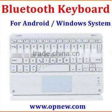 Opnew factory wholesale mini bluetooth keyboard for tablet with PU leather cover