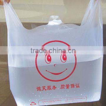 Smile Thank you Fruit Shop Large Plastic T shirt Bag manufacture