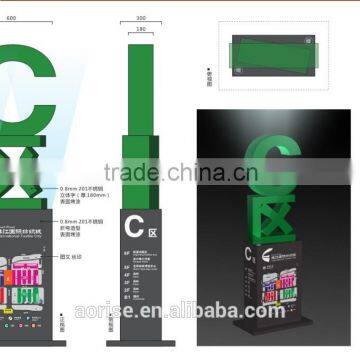 Outdoor Large Pylon Sign Direction Road Sign photo-4