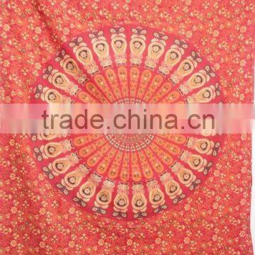 RT-631 Mandala Decorative Mandala Printed Tapestry Wall Throws Indian Decor Art Sanganeri Screen Print Bedspread Jaipur photo-2