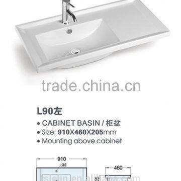 Ceramic cabinet basin bathroom vanities top bathroom basin sink of LT-068