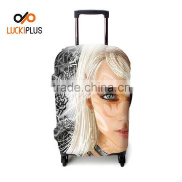 Luckiplus Spandex Fabric Trolley Case Cover Unique Technology Luggage Cover