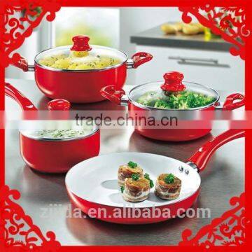 High quality aluminum ceramic non stick coating cookware sets