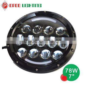 High End Quality DOT 7 Inch Round Led Headlight 12v 24v photo-2