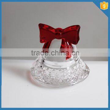 Handmade decoration color glass bell christmas ornament