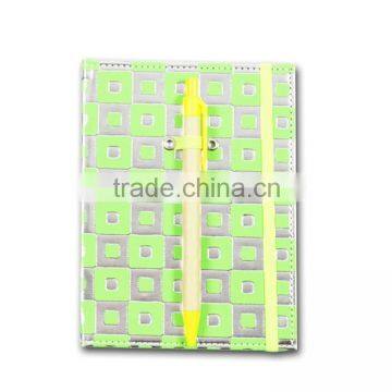 Newest Durable Cloth Cover Notebook with Pen Attached (BLY5-2007PP)