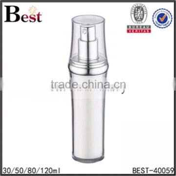 30ml 50ml 80ml 120ml liquid cosmetic acrylic bottle with luxury acrylic cream jars