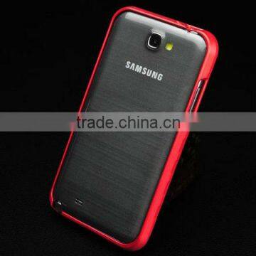 metallic aluminum bumper Case For Samsung galaxy note 2