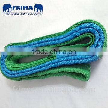 WLL2000KGS,4Meter Flat Eye Webbing Sling with Protective Sleeve ,Polyester Webbing sling, Lifting Sling, Soft Slings