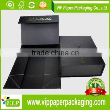 2016 Popular paper gift box magnetic flip paper box packaging