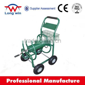 Metal Garden Watering Hose Wagon