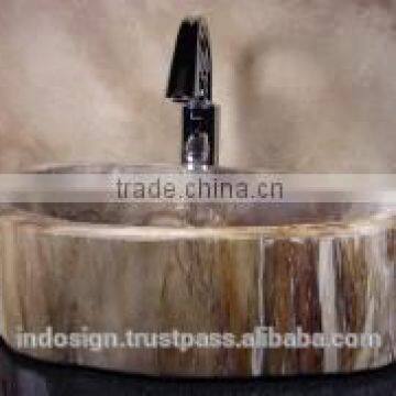 Petrified Wood Sinks, handmade, very unique