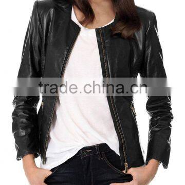 high quality fashion cheap leather jackets for women