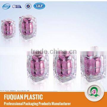 15g Pink square crystal acrylic makeup use jars