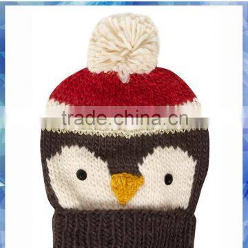 Women Lurex Stripe Owl Free Animal Hat Knitting Patterns