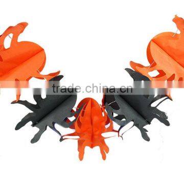 Hot sale Handmade holloween spider garland paper hanging garland